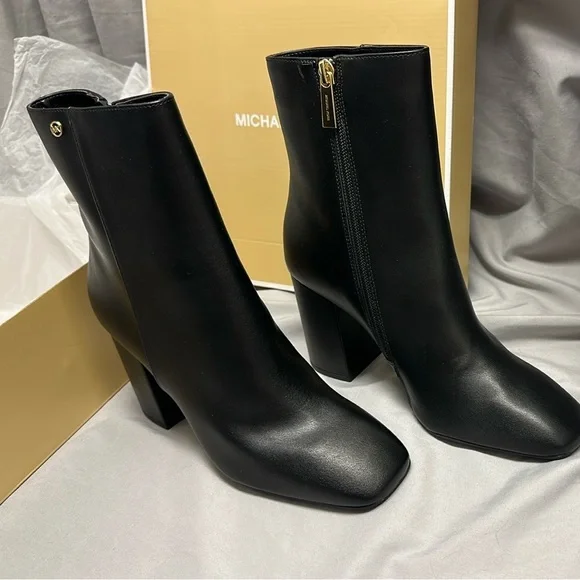 Michael Kors Black Heeled Boots - Picture 2 of 7